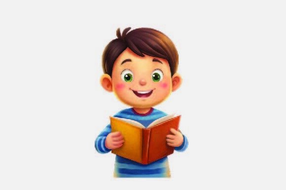 Boy in a Book Christmas PNG: A Versatile Illustration for Seasonal Design Projects