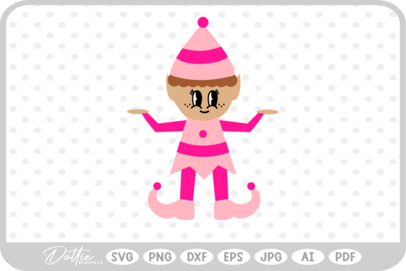 Christmas Girl Elf SVG PNG DXF Review for Digital Sellers