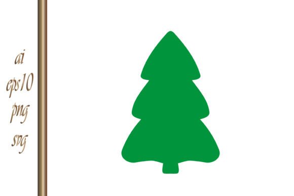 Christmas Green Tree Xmas Cartoon Doodle: A Versatile Illustration for Content Creators
