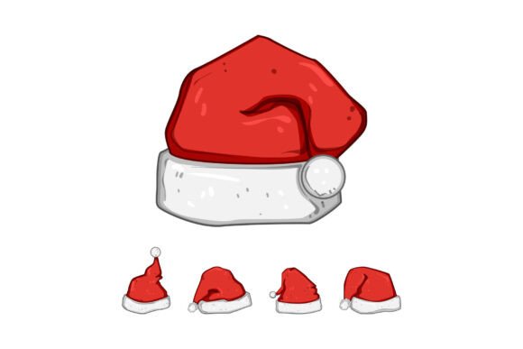 Christmas Hats for Holiday Season Celebr – Festive Illustrations for Small Business Branding
