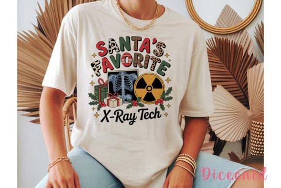Christmas X-Ray Tech Sublimation Design: A Festive Illustration for Digital Sellers