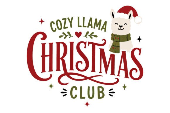 Cozy Llama Christmas Club Design: A Freebie for Warmth and Brand Appeal