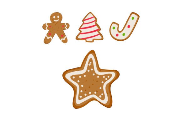 Gingerbread Christmas Holiday Cookies Su: A Festive Graphic Design Asset for Crafters