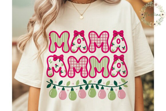MAMMA Christmas Lights PNG Clipart for Holiday Illustrations