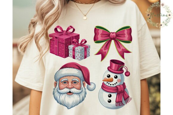 Pink Christmas Holiday Clipart PNG: A Designer’s Perspective on Seasonal Illustrations