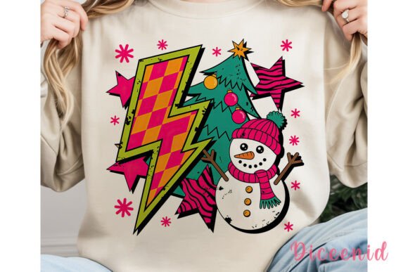 Retro 80s Christmas Fun PNG Clipart Review
