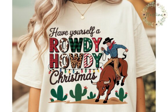Rowdy Howdy Christmas Sublimation Design for Bold Branding