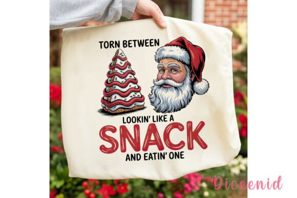 Santa Christmas Cake Snack PNG Clipart: A Festive Illustration for Digital Sellers