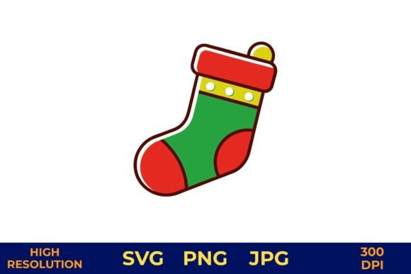 Vector Christmas Stocking Illustration Review for Real Embroidery Projects